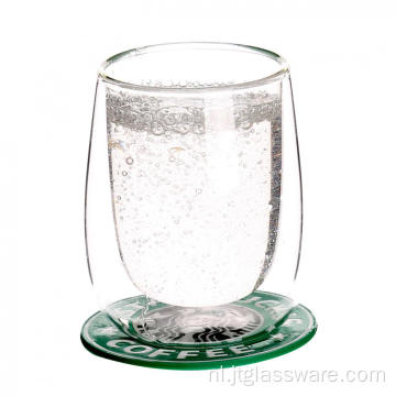 Dubbelwandige borosilicaatglazen en bekers